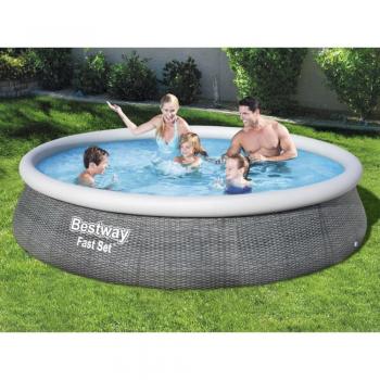 Piscina hinchable Fast Set Bestway con bomba 396x84 cm