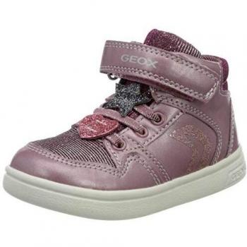 Geox B Djrock Girl A, Zapatillas para Bebés, Rosa Dk Pink C8006, 25 EU
