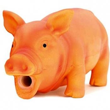 Juguete para Perros de Látex Natural en Forma de Cerdo - 15cm