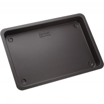 Zenker Universal Acero con Revestimiento Antiadherente teflón, Rustidera Rectangular para asados, Fuente Horno, 1ud Classic, Negro, Bandeja 42x29x4cm