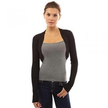PattyBoutik Mujer chaqueta de punto ligero encogimiento de hombros del bolero de punto