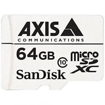 Axis 5801 – 941 compañero Tarjeta – Tarjeta de Memoria Flash de 64 GB – Clase 10 – microSDXC – Color Blanco – 