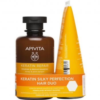 Cofre Champú + Acondicionador Keratin Repair Apivita