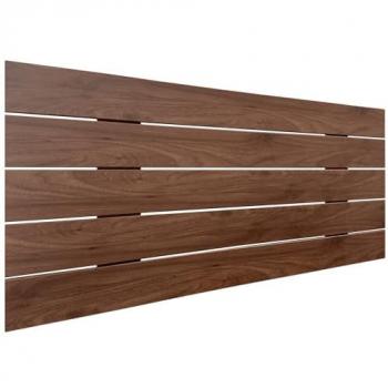 Cabecero de Madera Reciclada DM Estilo Palet Horizontal 95x46cm con Herrajes Incluidos - Nogal