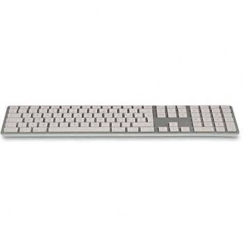 Teclado Bluetooth LMP 19098 para dispositivos Mac e iOS, color Plata y Blanco, con 110 teclas (ISO) - Suiza