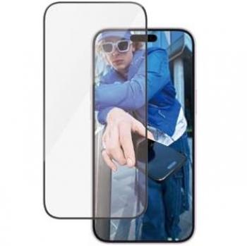 Protector de Pantalla Ultra-Wide Fit para iPhone 15 Plus/16 Plus - PanzerGlass, Cristal Templado, Resistente a Arañazos y Golpes