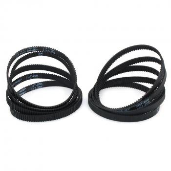 popprint 10 pcs 3d impresora correa dentada 200 – 2 GT-6 circuito cerrado de goma cinturón 200 mm de ancho 6 mm