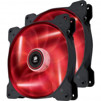 Corsair Air Series SP140 LED High Static Pressure - Pack de 2 ventiladores para caja de ordenador