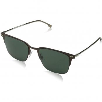 Hugo Boss Men's BOSS 0951/F/S QT 4IN 56 Sunglasses, Matt Brown/Gn Green