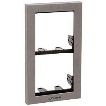 Comelit Ikall 2-Module Silver Aluminum Mounting Frame - 3311/2S