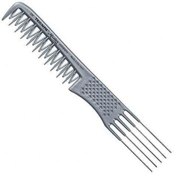 Peine de Peinado Triumph Master 256 Plateado Metálico de 8 Zoll
