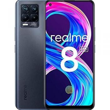 realme 8 Pro Smartphone Libre, Cámara cuádruple Ultra de 108 MP, Pantalla completa AMOLED superior de 6,4, Carga SuperDart de 50 W, Batería de 4500 mAh, Dual Sim, 8+128GB, Negro