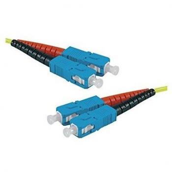 Cable de fibra óptica Exertis Connect Eco SC Duplex 9/125 µm OS2 amarillo 2 m