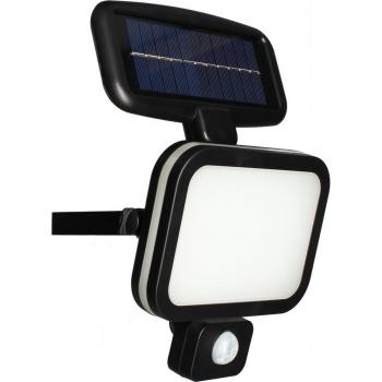 Proyector Solar Ekinox 8W 500lm con Detector de Movimiento - Negro