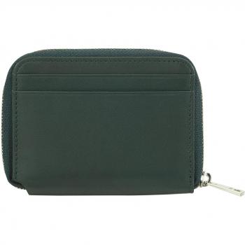 Cartera pequeña de hombre Dudu de piel suave con cremallera, mini cartera ultra compacta, titular de billetes y tarjetas