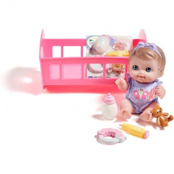 Muñeco con cuna y accesorios Baby Gugú