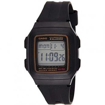 Casio F-201W-9AUDF (D030) D030 (D030) - Reloj para Hombres, Correa de Resina