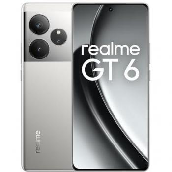 Realme GT6 5G Dual SIM 8GB RAM 256GB Plata, Pantalla 6.78, Cámara Triple 50MP+50MP+8MP, Snapdragon 8 Gen 3, Android 14, Carga