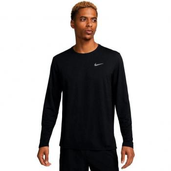Nike Dri-Fit Miler UV Running Top Men - black - Size: Large
