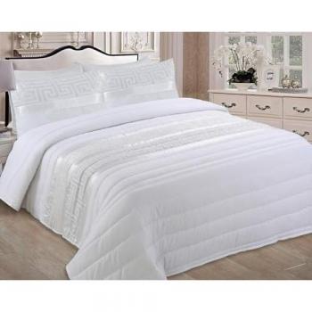 Colcha Bouti Jacquard Moderna 240x260cm con Fundas Almohadas Cremallera para Verano y Entretiempo