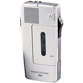 Philips 488 analógica de bolsillo Memo recargable REC/BATT Audible Warning Ref LFH0488-00