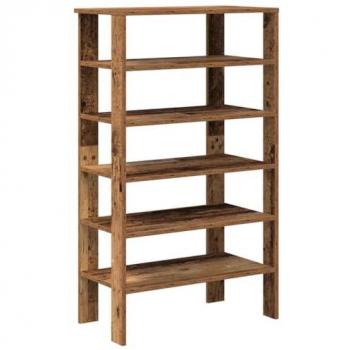 Mueble Zapatero de Madera Vieja 61x32x105 cm en Contrachapado