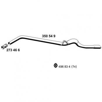 Tubo de Escape ERNST 350549 para Mercedes-Benz Clase A, Sin Embout de Escape