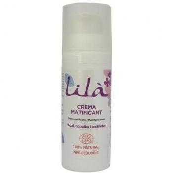 Crema Matificante Facial Eco 50ml Lilà - Crema matificante con Acaí y Babasú, 50 ml