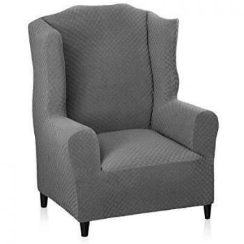 MAXIJIN Funda de Sillón Orejero Elástica Funda Cubre Sillón Relax 1 Plaza Funda para Orejas Funda de Silla de Sofá Lavable para Sala de Estar