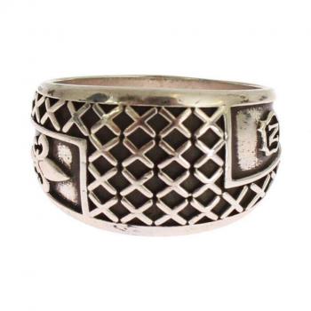 Dolce & Gabbana Silver Rhodium 925 Sterling Ring - EU63 | US11