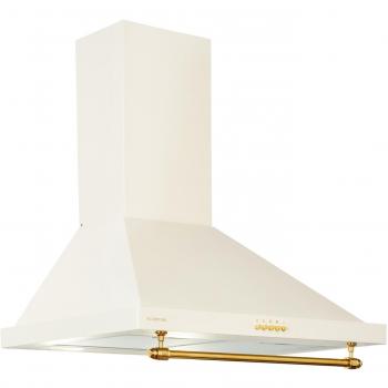 Campana Extractora Klarstein Montblanc 60 - 610 m³/h, 165 W, 2 x 1,5 W LED, Color Crema