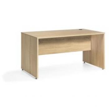 Mesa de Oficina Serie Jarama 9031 TopKit, Mesa de Despacho, Mesa de Escritorio, Medidas 74 x 100 x 60 cm, color Roble