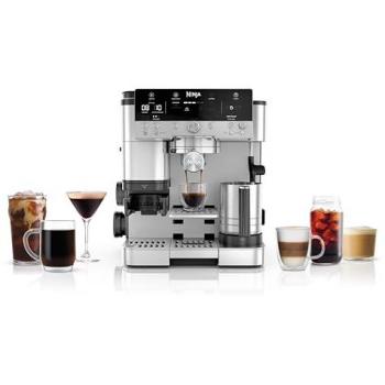 Cafetera 3 en 1 Ninja Luxe ES601EU con molino de café, espumador de leche y 1650 W, color negro y acero inoxidable