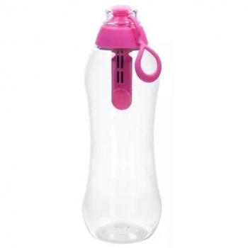 Botella Filtrante Dafi de Acero 0,3L Rosa - Ideal para la escuela, trabajo, gimnasio y viajes, elimina sabor y olor a cloro, ergonómica y duradera