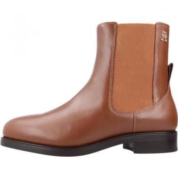 Botas Altas Tommy Hilfiger de Mujer - 100% Piel Genuina, Botines de Mujer TOMMY HILFIGER BOTINES MUJER MODELO ELEVATED ESSENT THERMO B COLOR MARRON