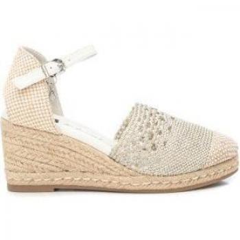 Alpargatas de cuña de mujer Xti 142333 beige con hebilla