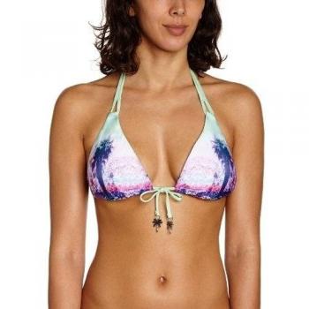 Seafolly - Parte de arriba de bikini sin tirantes para mujer, color multicolore