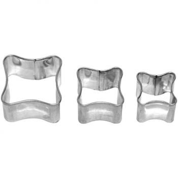 Birkmann moldes para cuadros, 3-compartimento hojalata, 3; 3,5;4,5 cm