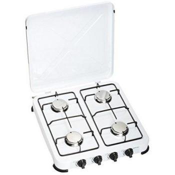 FireFriend KO-6384 - Cocina de gas con 4 quemadores, color blanco