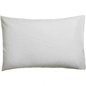 Funda de Almohada Lisa Algodón Blanco 45x155 cm