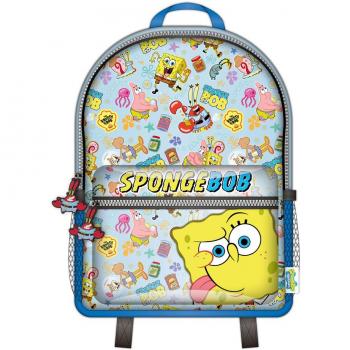Mochila de Bob Esponja Azul para niños, ideal para la escuela y viajes