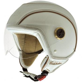 NZI 150213G300 Celebrities Casco de Moto, Color Blanco, Talla 54