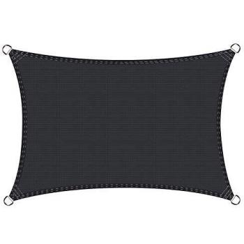 Cool Area Toldo Vela de Sombra Rectangular 2.5 x 4 Metros Protección Rayos UV, Resistente y Transpirable para Patio Exteriores Jardín, Color Grafito