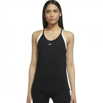 Camiseta de mujer Dri-FIT One Nike - Camiseta de tirantes de ajuste estándar - Negro (M)