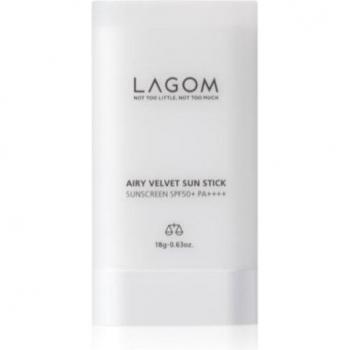 LAGOM Airy Velvet Sun Stick SPF 50+ PA++++ - Lightweight Sunscreen Balm 18g