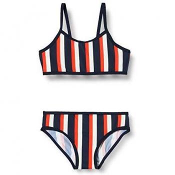 NAME IT Nmfztripe Bikini Juego, Zafiro Oscuro, 86/92 para Niñas