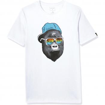 Quiksilver SS ClassicYouth Kong Business - Camiseta para niño, color blanco, talla L