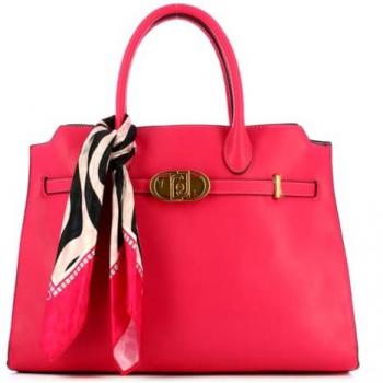 Liu Jo Nadie Large Faux Leather Women's Handbag - Pink