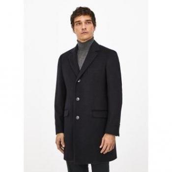 Abrigo Sobretodo de Lana Marino para Hombre Hackett London HM402620, Casual, Manga Larga, Talla 42/32