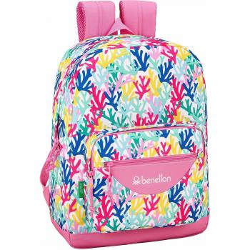 Benetton coralli mochila grande con funda ordenador
